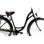 Mestský bicykel 28 Fuzlu California 3S Hliníkový Čierny